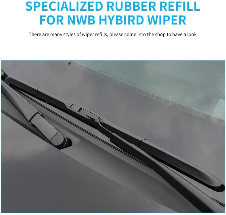 DYNOELS Wiper Blade Refill, 22" + 20" Wiper Refill 8.5 mm Fit for Toyota Tacoma 2016-2022 Original Equipment Replacement Windshield Wiper Refills 4 Pcs - Image 2